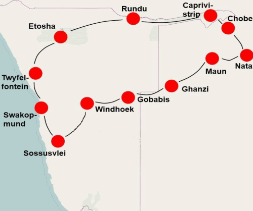 De hoogtepunten Namibië & Botswana (24 dagen)