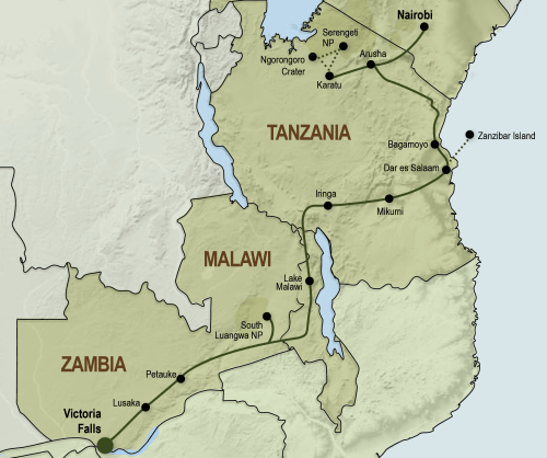 Oost-Afrika avontuur (27 dagen) - Noordwaarts