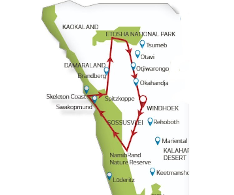 Op avontuur door Namibië (14 dagen)