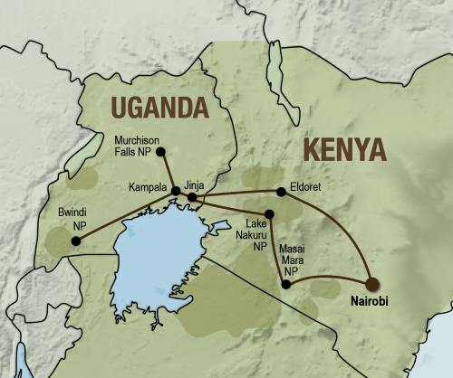 Masai Mara & Gorillas (19 dagen)