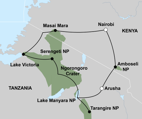 Beleef de migratie van Oost-Afrika (16 dagen) - start Nairobi