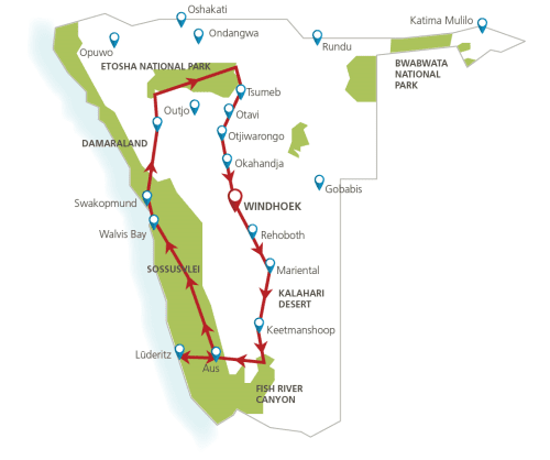 Het beste van Namibië (16 dagen)