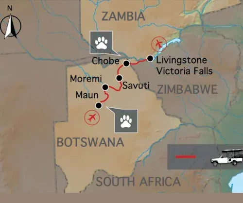 Wildkamperen in Botswana (15 dagen)
