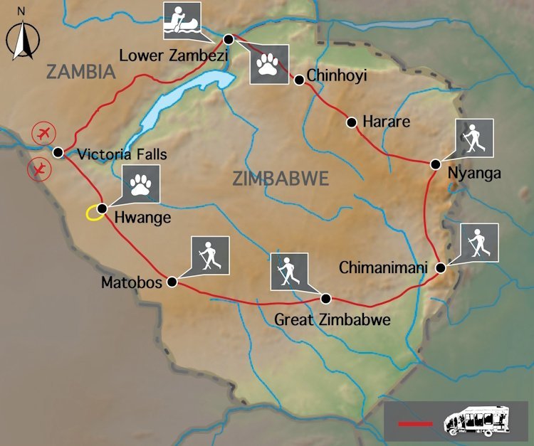 Oude wegen door Zimbabwe & Zambia (17 dagen)