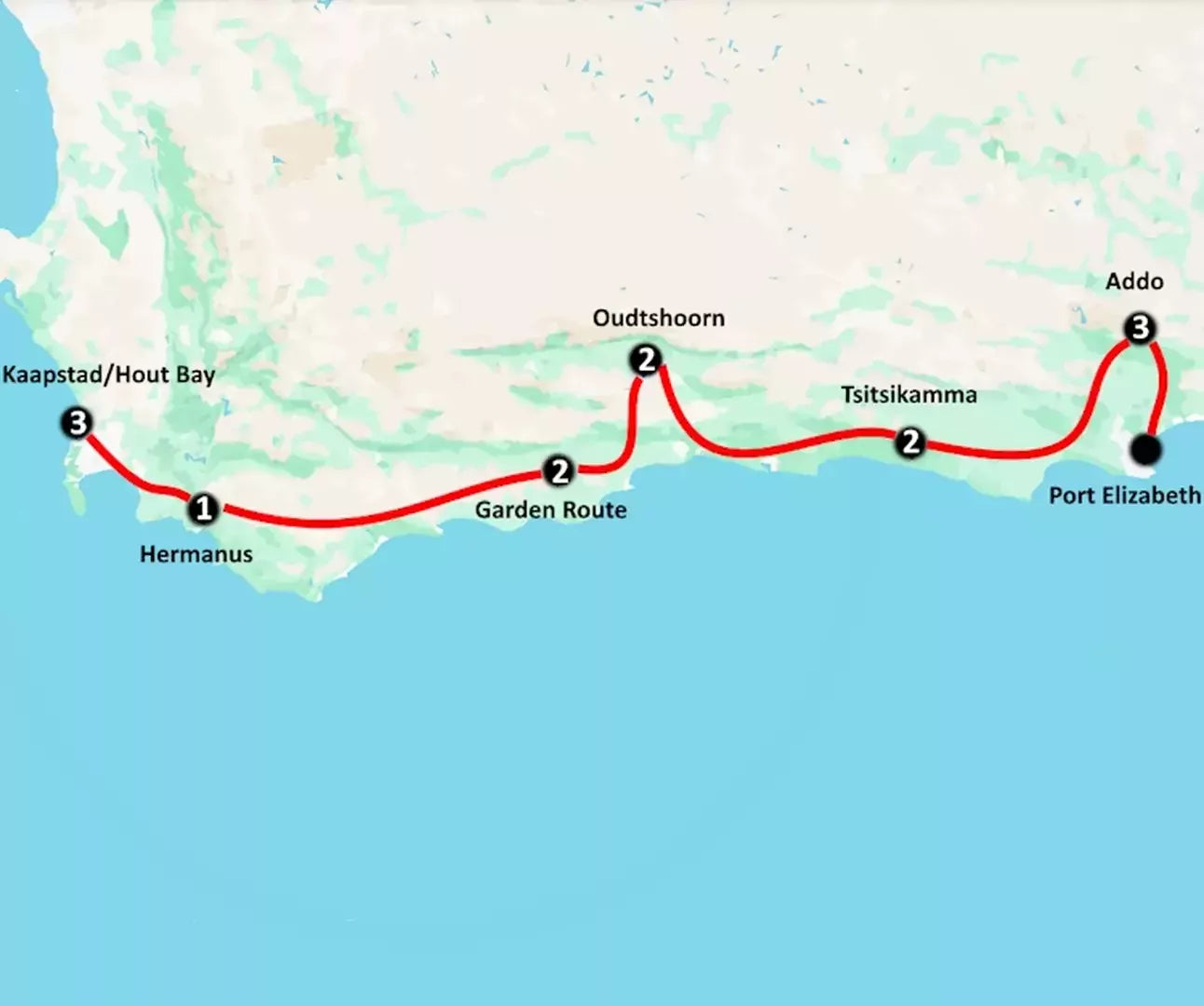 De Big Five Route van Zuid-Afrika (16 dagen)