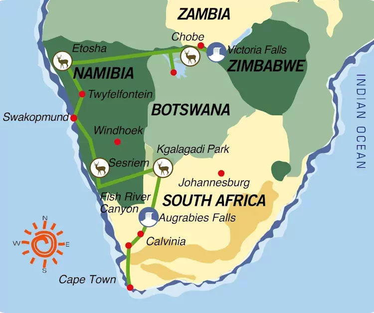 TransKalahari Avontuur Cape to Vic (22 dagen)